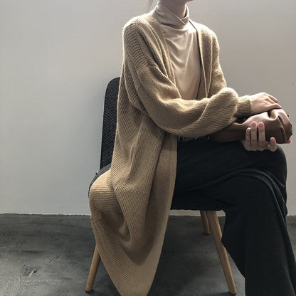 Korean Style Loose Mid-length Lazy Outer Sweater