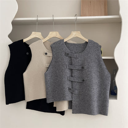 Women's Autumn New Style Irregular Vest