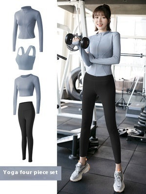 Long Sleeve Sports Yoga Suit Women