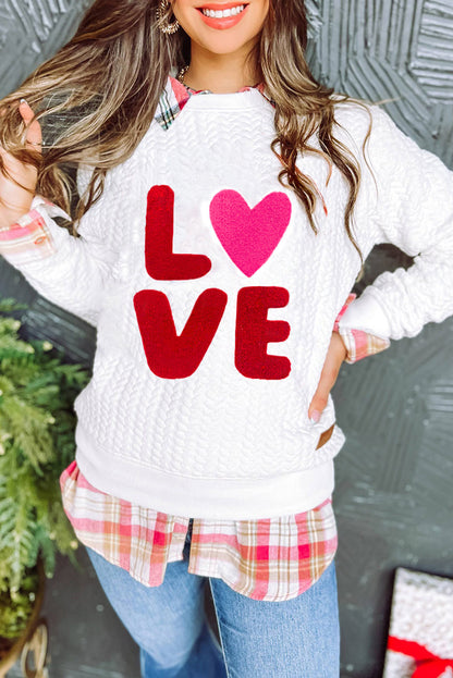 European And American Fashion Letter Printing Multicolor Long-sleeved Sweater