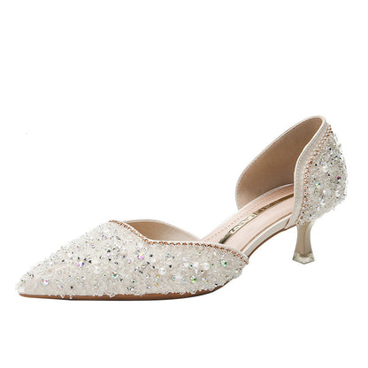 New Bright Crystal High Heels For Women