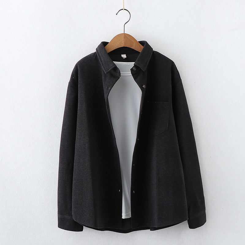 Lapel Sweater New Style Long-sleeved Outer Wear Shirt Women