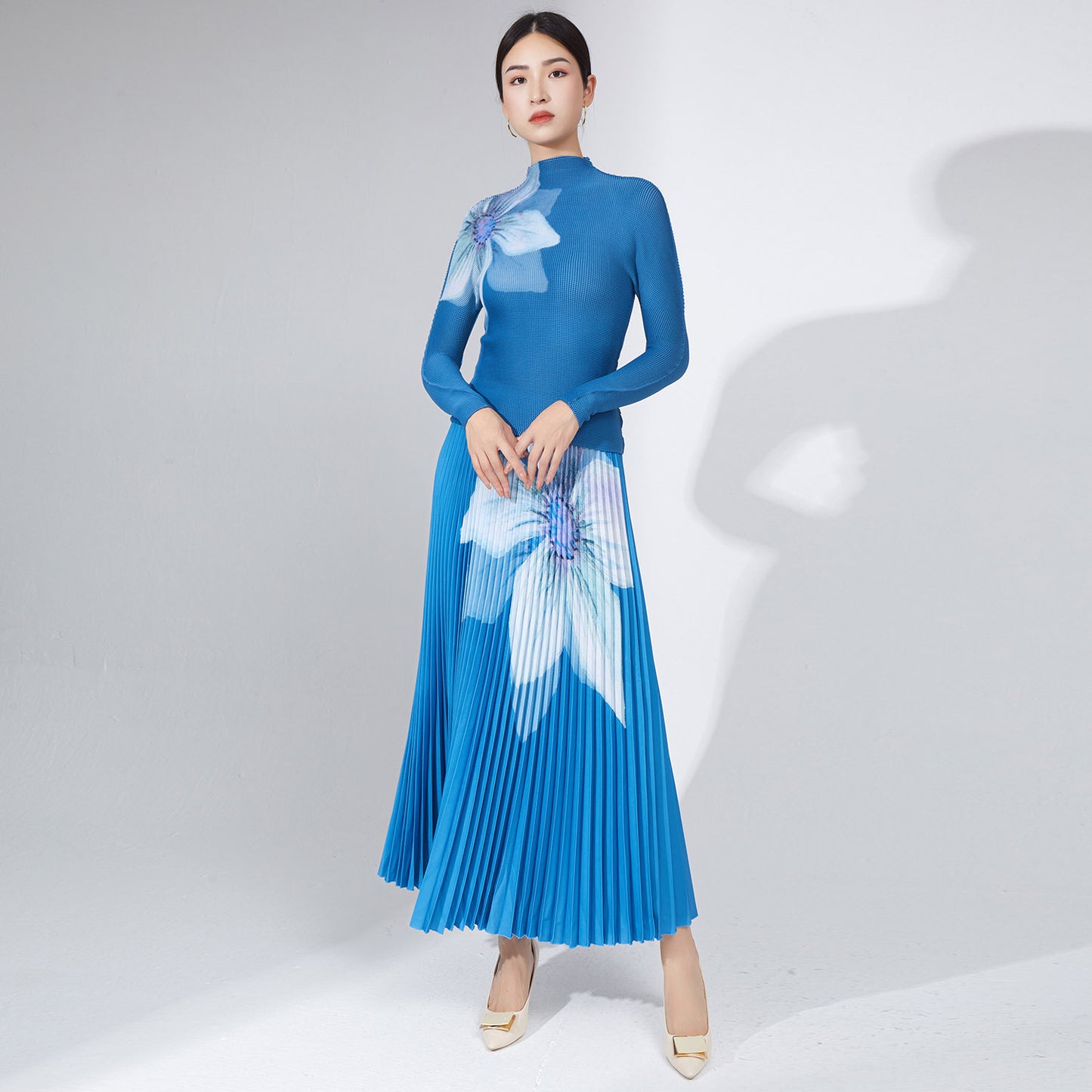 Women's Clothing Amazon Autumn Fashion Pleated Skirt Two-piece Suit