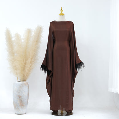 Spring And Summer Party Furry Sleeves Dress