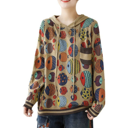 Women's Leisure Artistic Long-sleeved Sweater