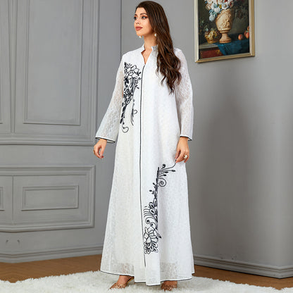 Robe de vêtements pour femmes avec appliques à paillettes