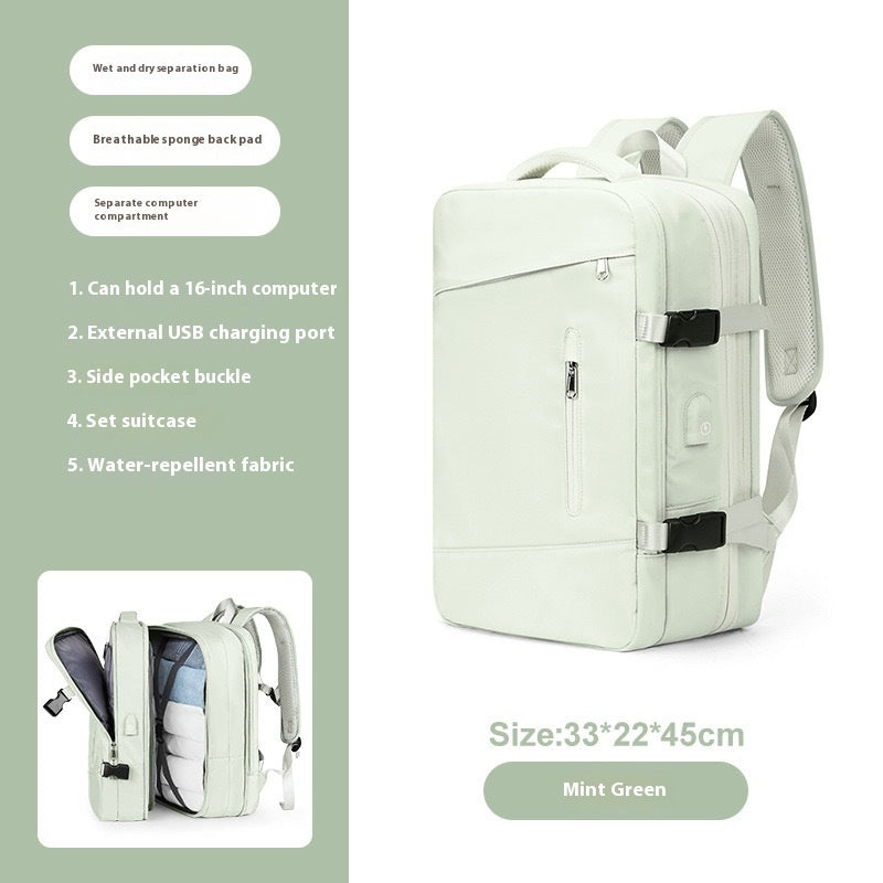 Scalable New Business Travel Large Capacity Computer Schoolbag Women