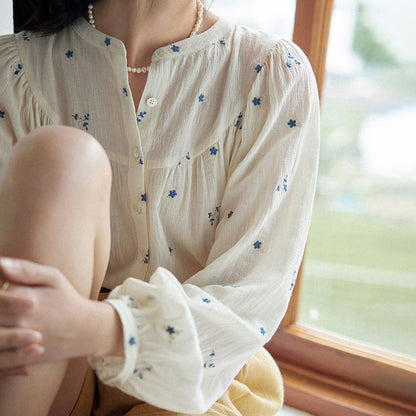 Chemise ample à fleurs brodée Niche pour femme