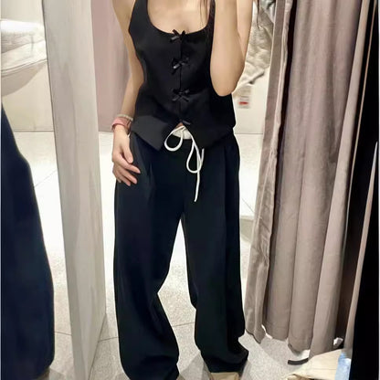 Casual Versatile High Waist Slimming Wide Leg Pants