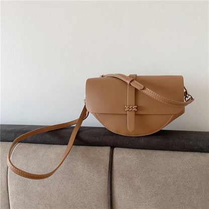 Popular Fashion Chain Crossbody All-match One-shoulder Saddle Bag