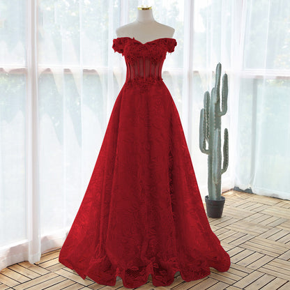 Lace Flower Dress Ball Gown