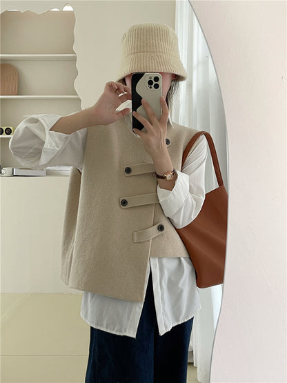 Women's Autumn New Style Irregular Vest