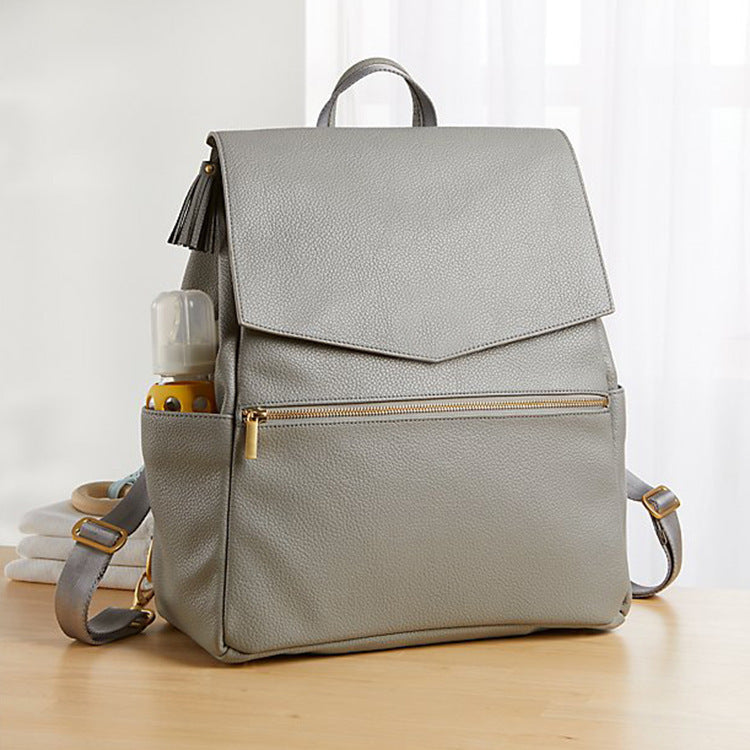 Large-capacity Versatile And Fashionable Pu Mommy Bag