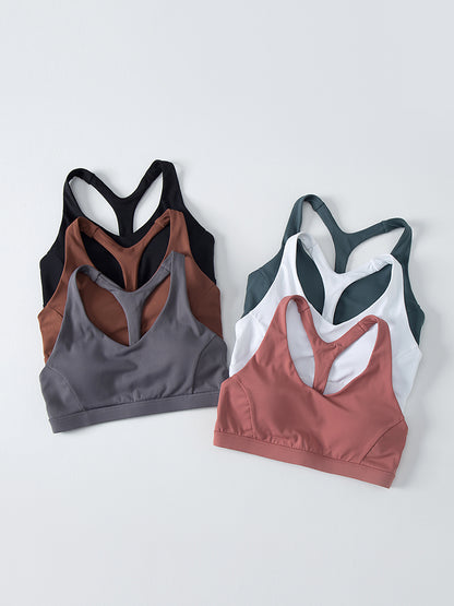 Section mince des sous-vêtements de yoga froncés sexy Deep V pour femmes