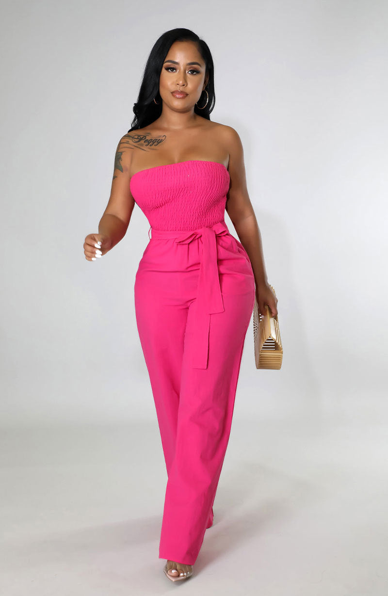 Ladies Casual Loose Drape Mopping Jumpsuit