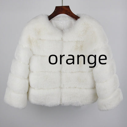 Women's Fox Faux Fur Coat