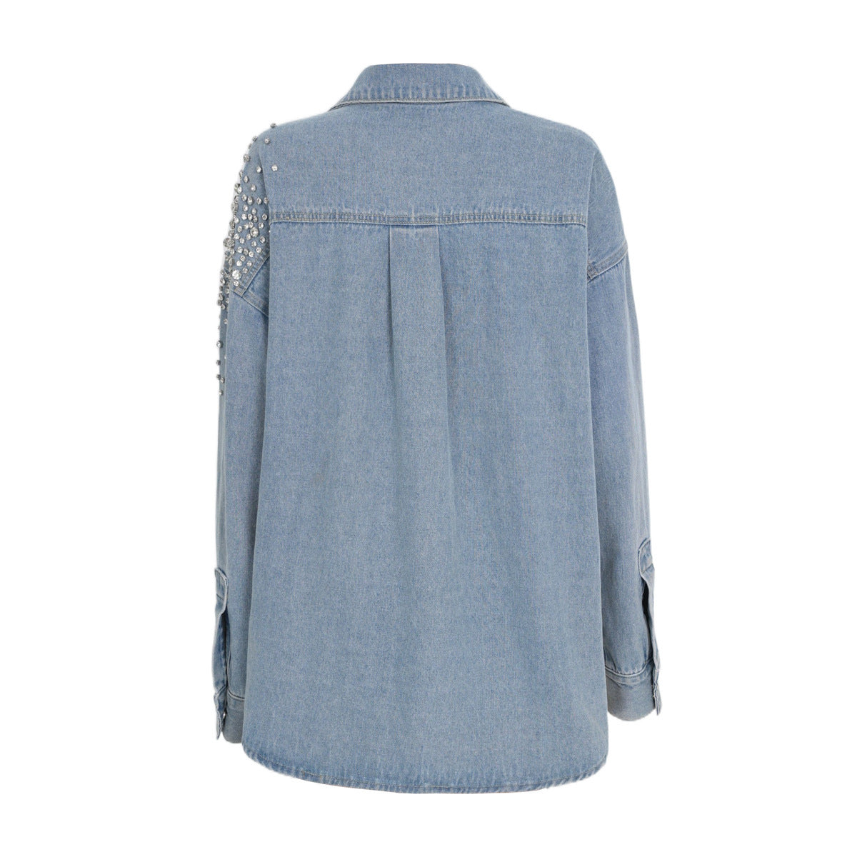 Irregular Washing Loose Denim Shirt Jacket