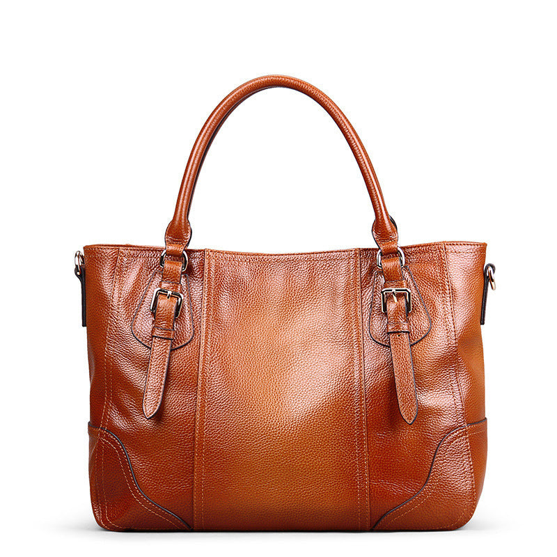 Women's Retro Top Layer Cowhide Single Shoulder Bag