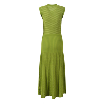 Knitted Sheath Split Dress Women