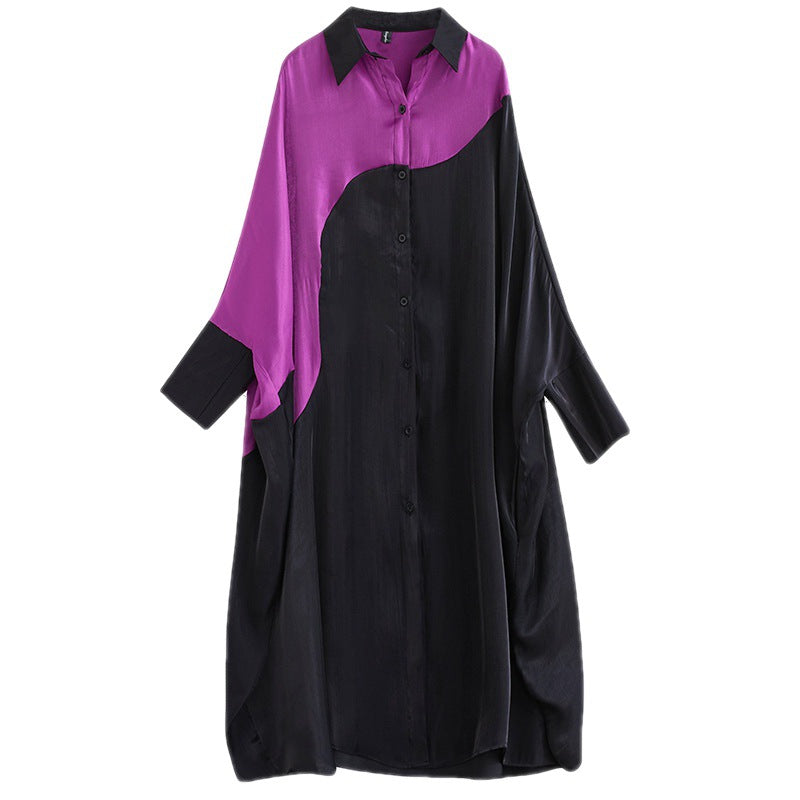 Robe chemise de tempérament de mode pour femmes