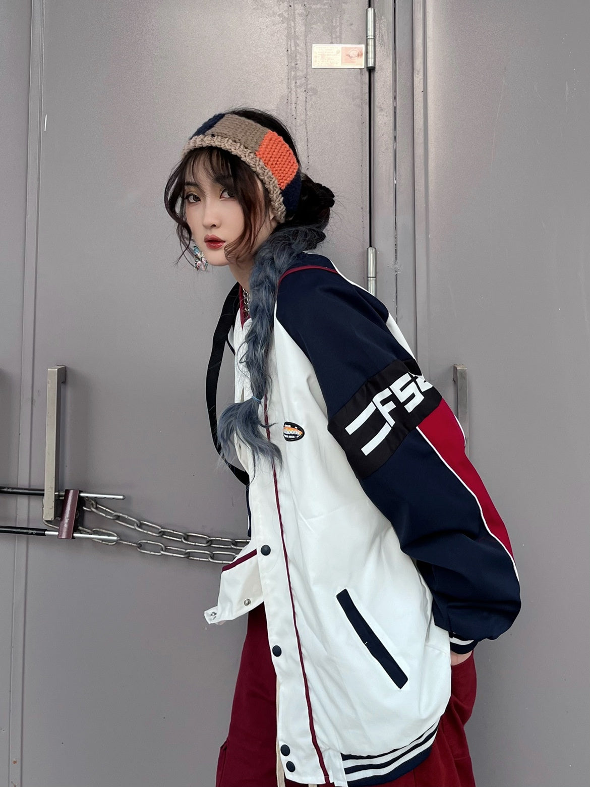 Chaqueta de béisbol americana para hombre y mujer