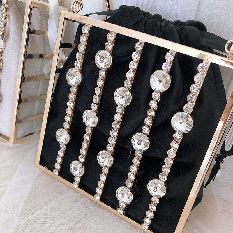 Niche Diamond-studded Dinner Bag Fashionable Metal