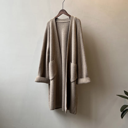 Pull Cardigan Manteau Femme Mi-long