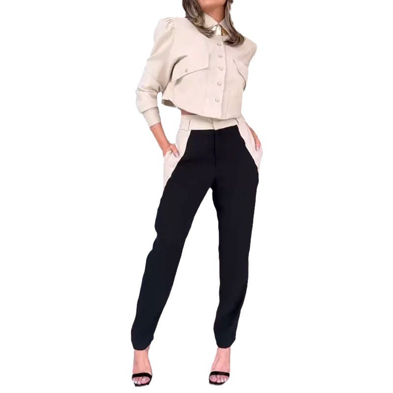 Long Sleeve Shirt Fashion Blouse And Pants