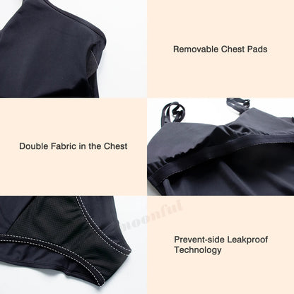 High Elastic Fabric Light Absorption Women's Menstrual Leak-proof Swimsuit