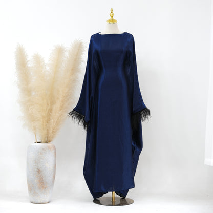 Spring And Summer Party Furry Sleeves Dress