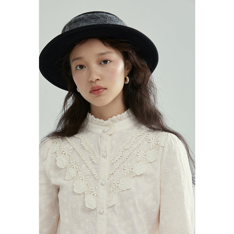 Long-sleeved Lace Shirt Temperament All-match Slimming Bottoming Shirt Top