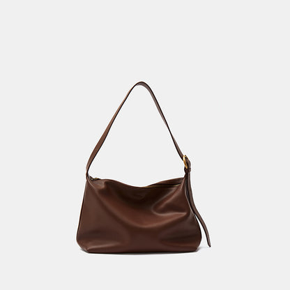 Bolso bandolera de gran capacidad de cuero genuino de primavera para mujer