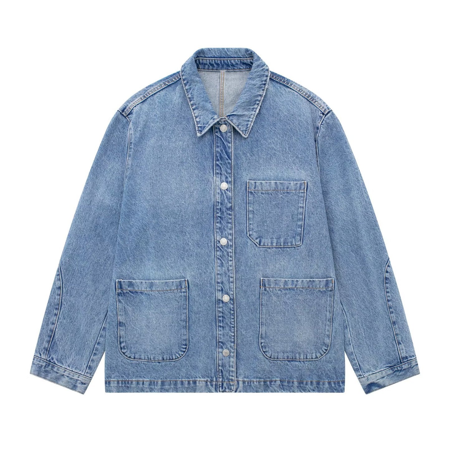 Veste en jean ample manteau jean femme