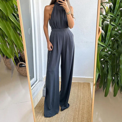 Women's Jumpsuit Autumn Fashion Casual Solid Color