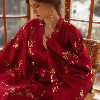 Camisón de plumas para mujer boda