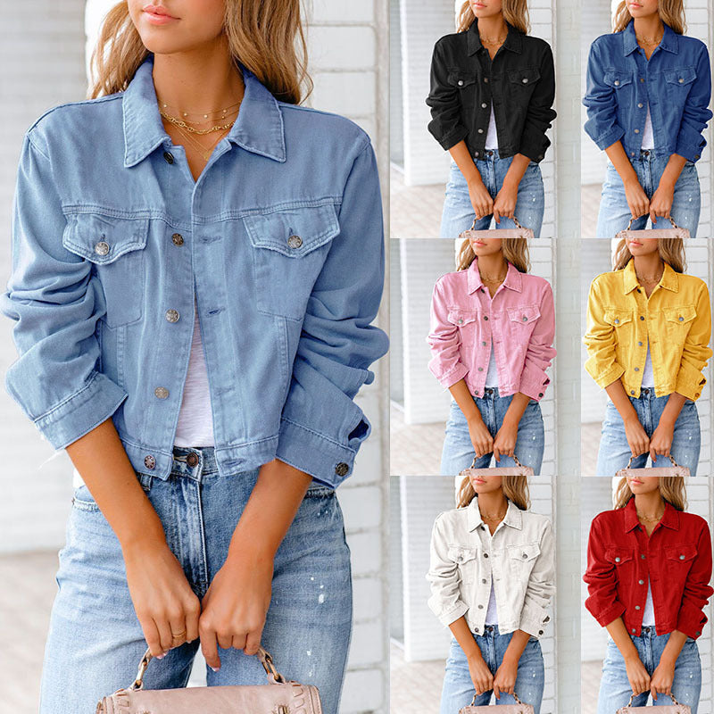 New Autumn And Winter Denim Jacket Jacket Long-sleeved Top