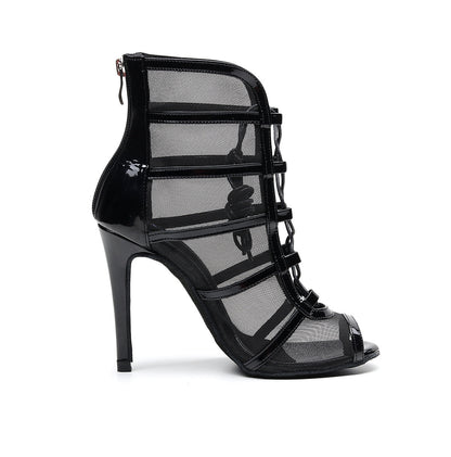 Black Latin Dance High Heels