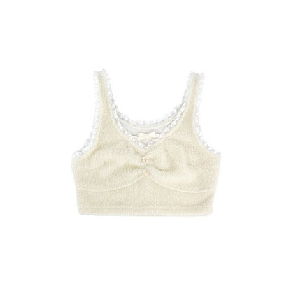 Nouveau Arc doux cireux plume fil peluche fronde dentelle gilet