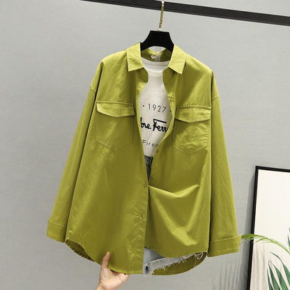 Fashion Women's Solid Color Long-sleeved Bottoming Shirt