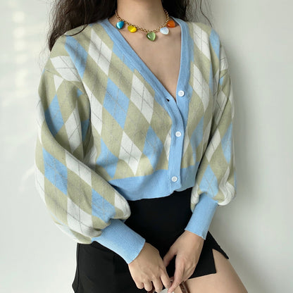 Women's Fashion Single Breasted Sweater Knit Tops