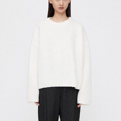 Idle Style Profile Round Neck Sweater Autumn And Winter Women