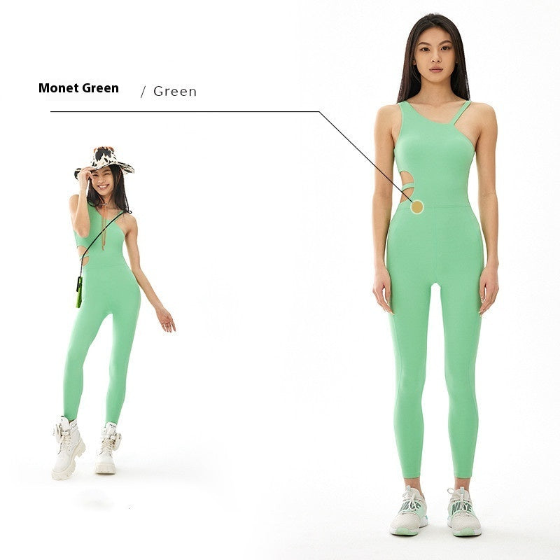 Breathable Workout Clothes Hip One-piece Women