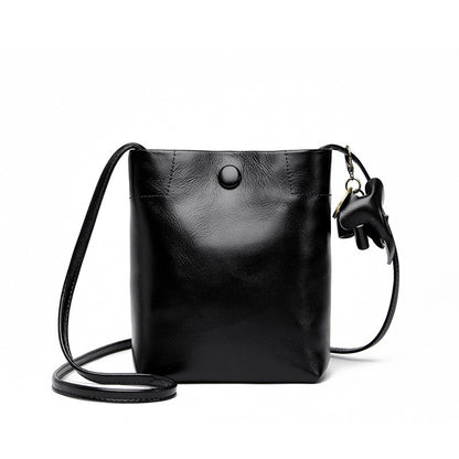 Mini nuevo bolso casual de cuero genuino a juego para mujer